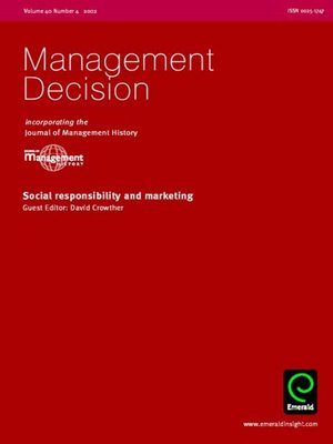 cover image of Management Decision, Volume 40, Issue 4